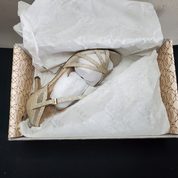 PARADOX LONDON PINK Womens Sonya Platform Heel Size 5, Champagne - Picture 2 of 11